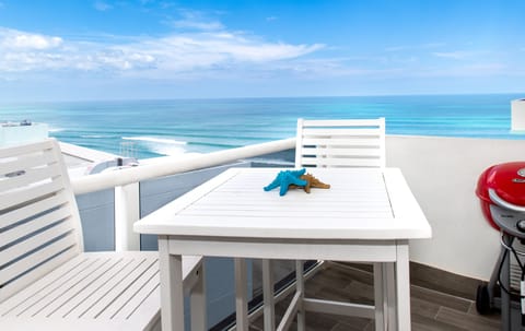 Beach view from the balcony