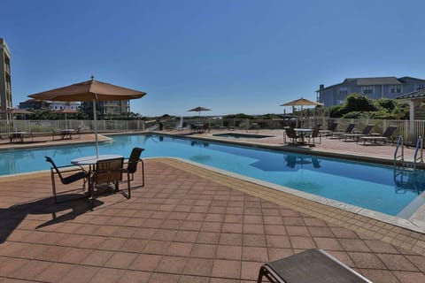Communal pool steps from the home!