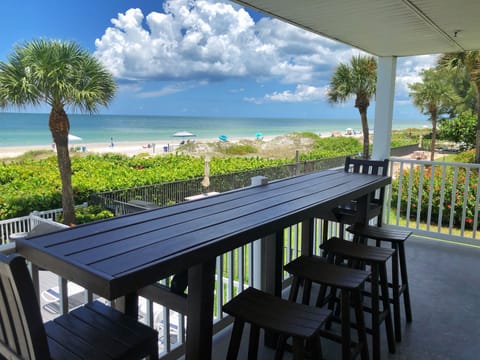 End Unit Balcony With Endless Beach Views! - End Unit Balcony With Endless Views! Plenty of Seating, and Overlooking The Beautiful Beach and Emerald Colored Waters Of Indian Rocks Beach!