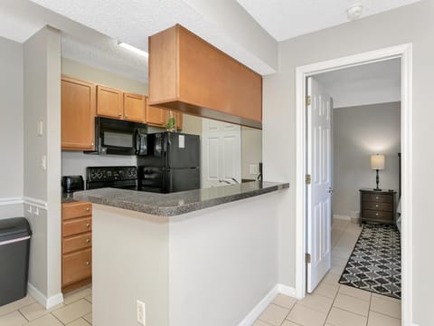 Cozy kitchen with modern appliances and open layout