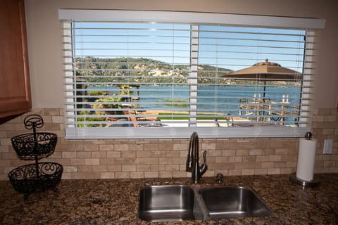 View From The Luxury Granite and Stainless Kitchen