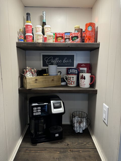 Coffee, hot chocolate bar