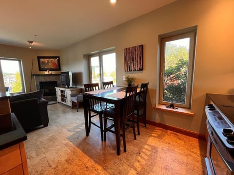 open concept dining space adjacent to kitchen