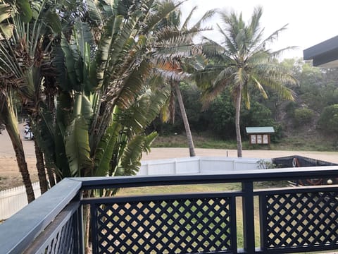 Upstairs lattice verandah looking north