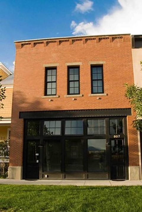 Inspired by Brooklyn brownstones, you stay on the 2nd story of  Firehouse Flat.