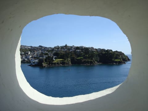 Polruan through the port hole