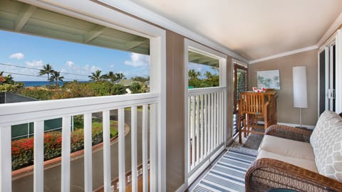 Nalo Bungalow at Poipu Beach Suite B - Ocean View Lanai - Parrish Kauai