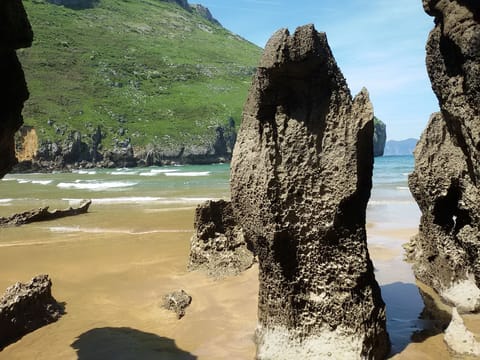 Sonabia beach at low tide, A wonder of nature, Just a twelve minute walk