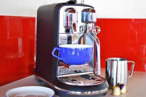 The Nespresso coffee machine does coffee to your preferences. 