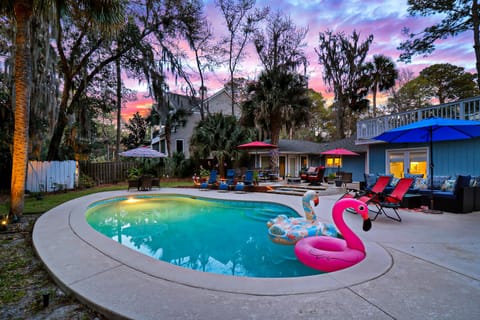 View of background at night! Enjoy a beautiful Hilton Head evening!