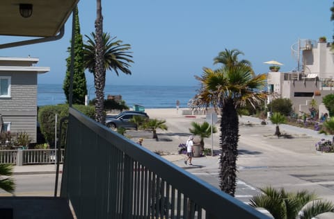 Steps to the beach.
(Not the view from the apartment. See living room photo). 