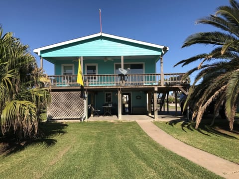 View of the home from the creek side
