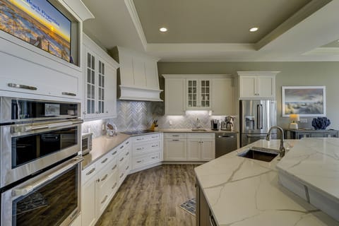 Gourmet kitchen with Jenn-Aire appliances