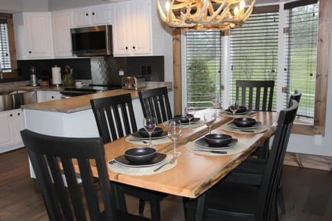 The live edge solid maple table is one of a kind commissioned for Holly 5