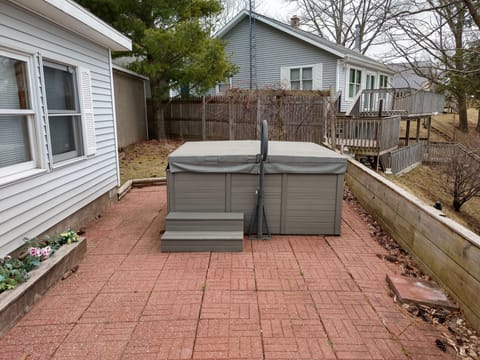 Hot Tub: Included; may need extra time for chemical adjustments.