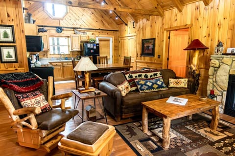 Cozy cabin feel!