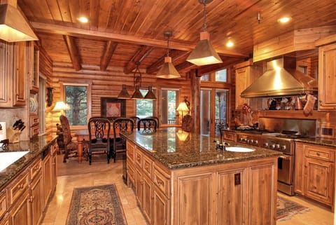 Gourmet Kitchen.  2 Dishwashers. SubZero Fridge.  Thermador oven & Warming ovens