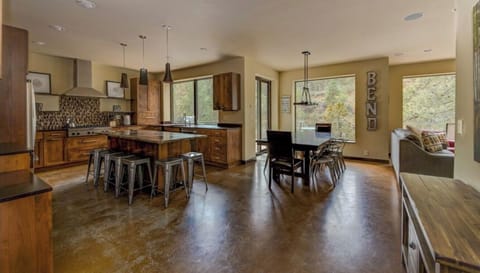Kitchen and dining room