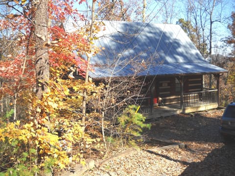 Front of the Cabin in the fall