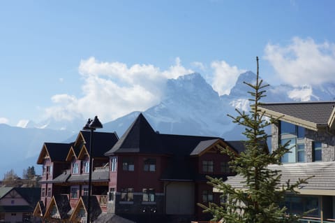 View of the famous "Three Sisters" mountains while BBQ on the private balcony