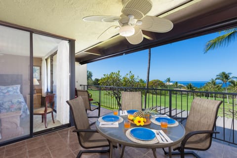 Nice ocean and golf course views at Country Club Villas 219