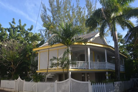Exterior of house facing sea