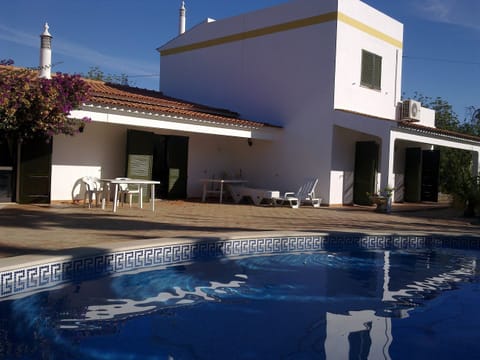 Back of house with poolside  terrace