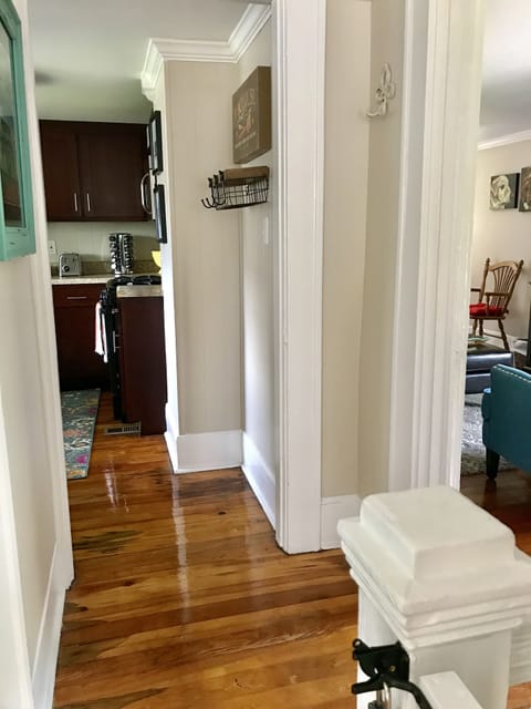 Hallway from sunroom.