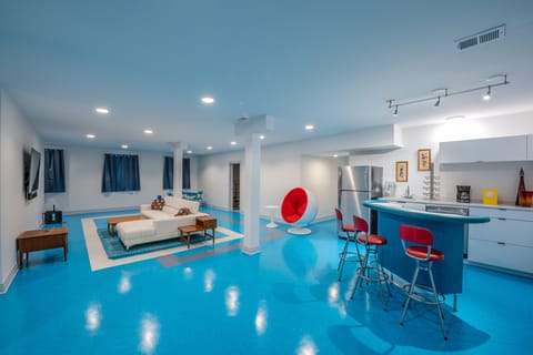 Wet Bar and playful decor