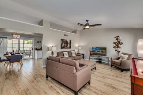 Inviting living room with an open floor plan welcomes you home.