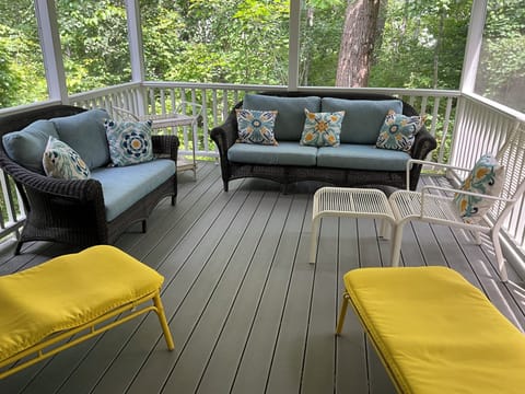One of the two screen porches for relaxing