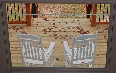 Back Porch On The Rim Of The Meadow River Gorge