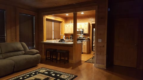 kitchen view from living room