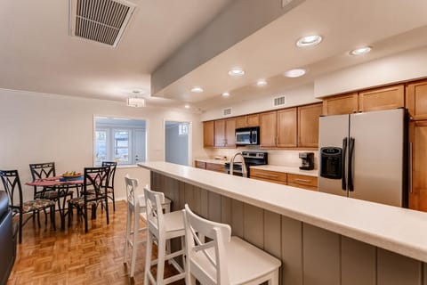 Open concept area with spacious Kitchen