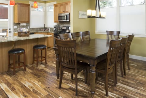 Comfortably seat 8 at the Dining Table.