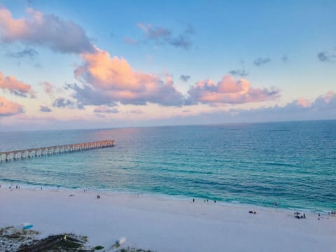Fishing pier view from our balcony
