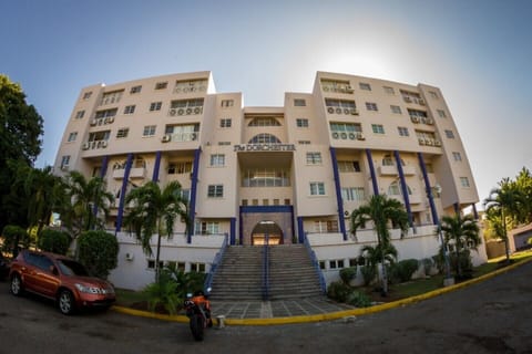 front of the building