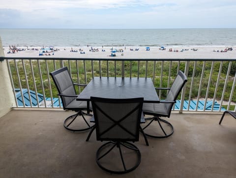 table and chairs on Balcony