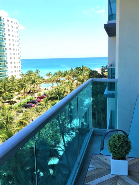 Ocean view from balcony. 