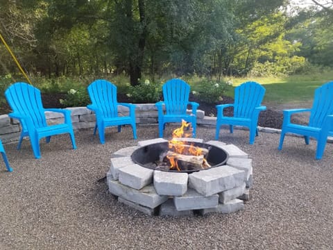 Your large backyard bonfire.  Relax enjoy.  Pure Michigan Magic and beauty.