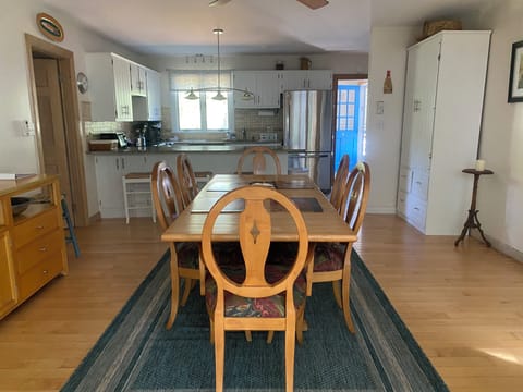 Dining room and kitchen