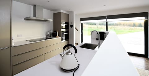 Open-plan kitchen area.