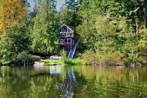 View of Chalet from across lake.