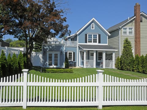 Fenced in front yard