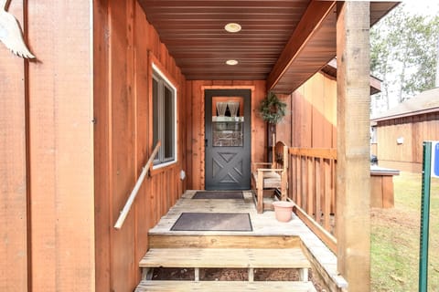 Nice exterior back porch