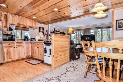 Natural light creates a bright atmosphere.