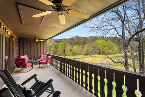 Patio with Views of the Golf Course