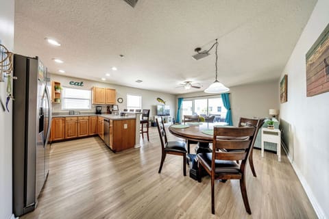 Open kitchen and family room is perfect for family gatherings.