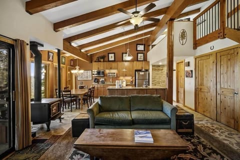 Wood accents, a cabin feel with udpated features