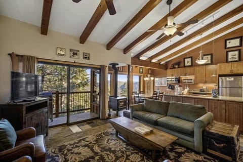 Enjoy the trees out this wall of windows.